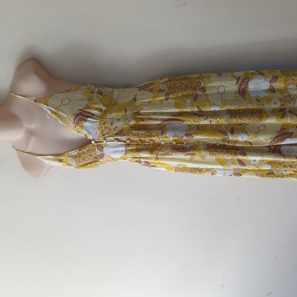 Abercrombie + Fitch Linen Blend Button Front Maxi Dress ST - Picture 6 of 15